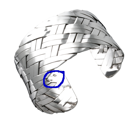 Bracelet marque Canyon avec poinçon Minerve